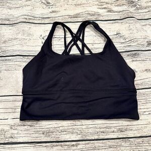 Amazon Strappy Sports Bra in Black Size Medium